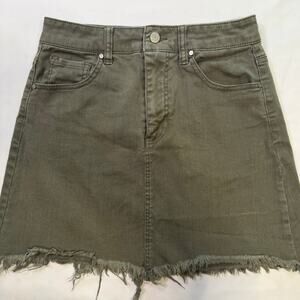 Tricot Women's Dark Green Jean Skirt- Size Small